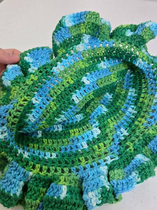 Crochet Bucket Hat: Multicolor Cotton Summer Beanie main image 7